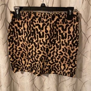Cheetah mini skirt